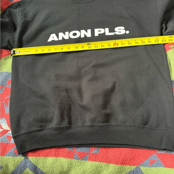 Deuxmoi “Anon Pls” Classic cult following crewneck size Large - Picture 6 of 7